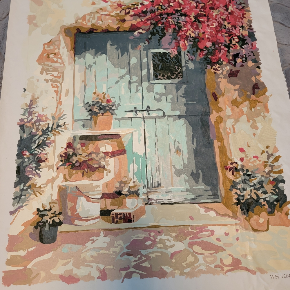 Charming Floral Doorway Art Print